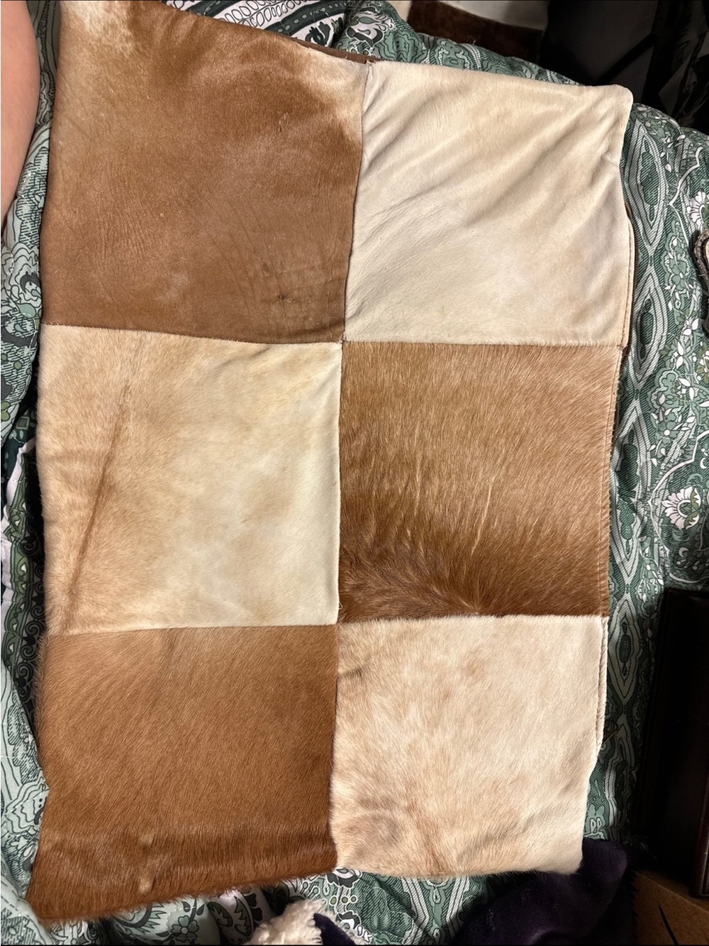 Cowhide Pillow Case